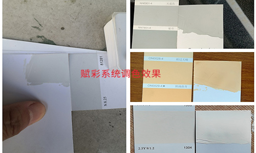 體驗多種色卡（kǎ）調（diào）色模式，全自動調色機改係統（tǒng）
